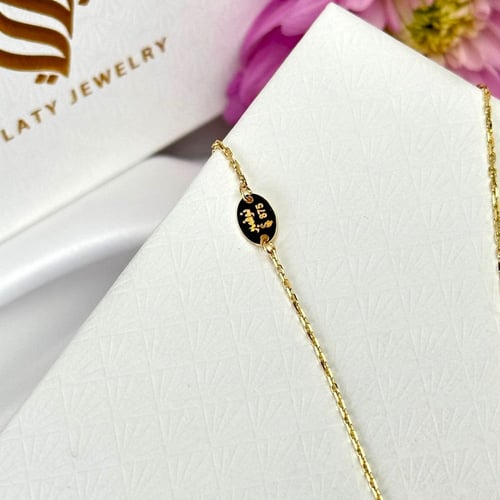 عقد نوفمبر زهرة الاقحوان ذهب عيار21