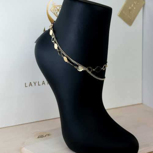 خلخال ذهب عيار18 بوزن 7.21 جم تقريبا