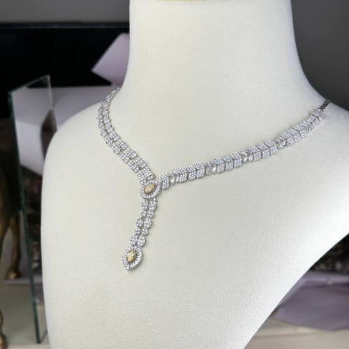 طقم فرح ذهب ابيض عيار18