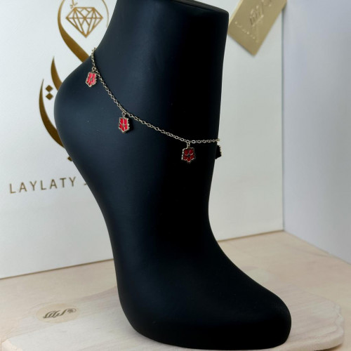 خلخال ذهب عيار18 بوزن 3.12 جم تقريبا