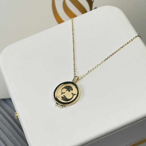 عقد برج الحوت ذهب عيار18 بوزن 3.81 جم تقريبا