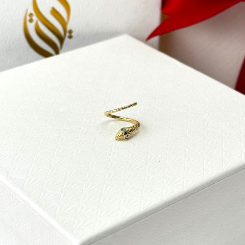 حلق فردي ذهب عيار18 بوزن 0.56 جم تقريبا