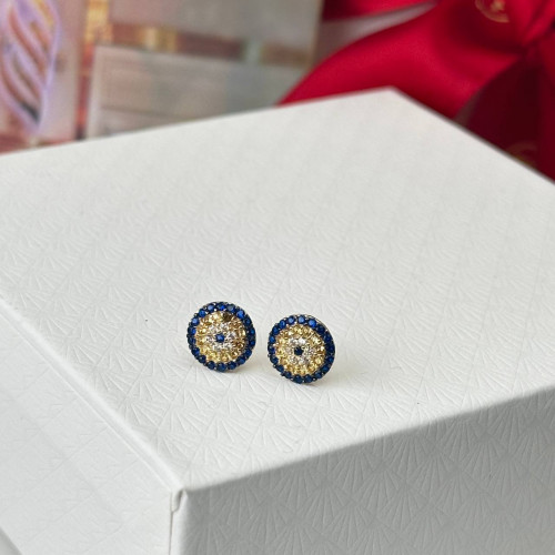 اقراط ذهب عيار18 بوزن 1.63 جم تقريبا