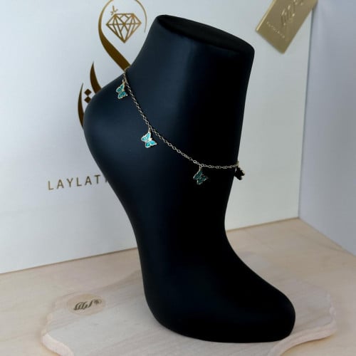 خلخال ذهب عيار18 بوزن 2.96 جم تقريبا