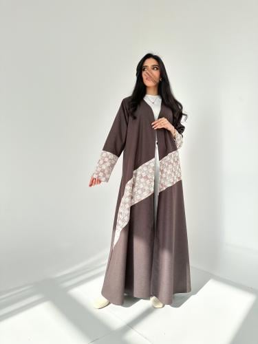 A M 067 عباية شتوي جوخ بني