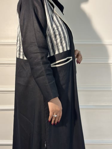 A 038 عباية صيفية بليزر نص كلوش