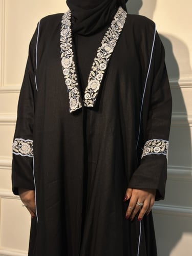 A 039 عباية صيفية لنن هندي