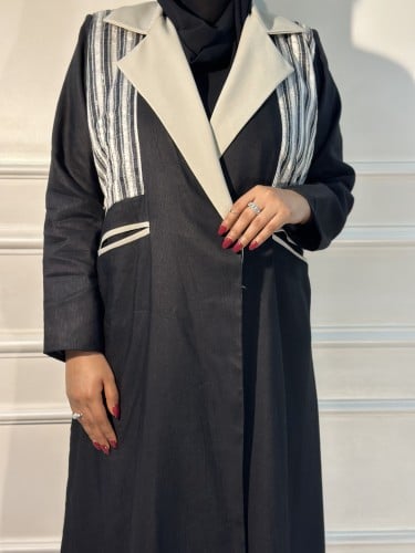 A 038 عباية صيفية بليزر نص كلوش