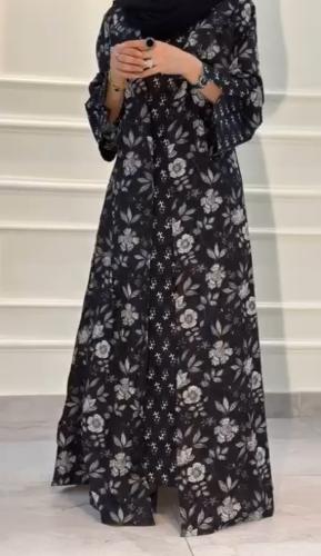 A 089 عباية مناسبات قطن هندي