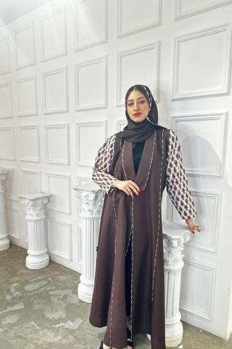 A M 041 عباية صيفية كلوش كريب تايواني