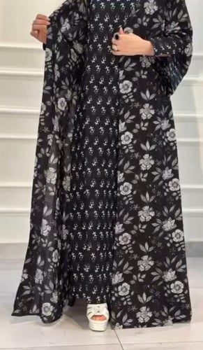 A 089 عباية مناسبات قطن هندي