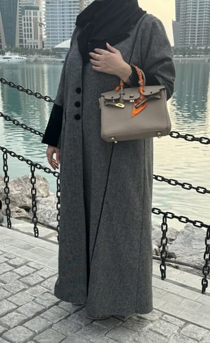 A 029 عباية شتوية بليزر جوخ