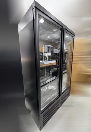 ثلاجة بابين فتح المونيوم 1200 لتر اسود 203*71*125...