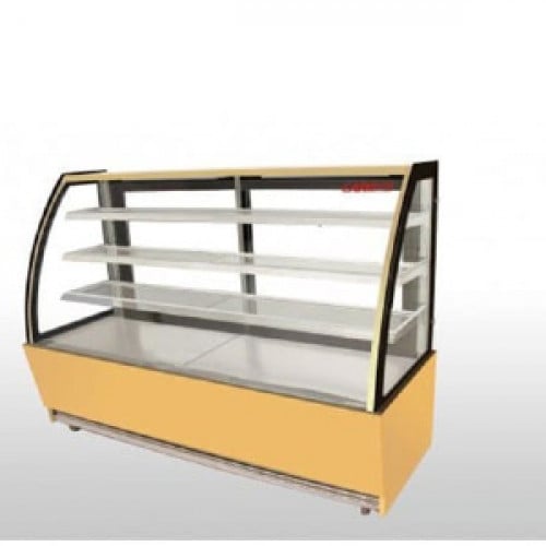 ثلاجة عرض حلويات 1.5 متر مقوس – ذهبي GN-1500