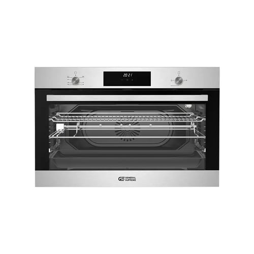فرن بلت إن غاز جنرال سوبريم 90 سم ستيل 110 لتر أما...