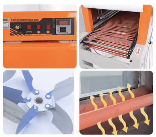 ماكينة تغليف بالانكماش الحراري سير مستمر كبيرة مود...