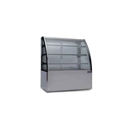 ثلاجة عرض حلويات 1.5 متر – فضي مقوس – GN-1500 C3