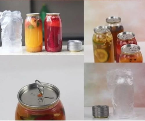 ماكينة تغليف علب المشروبات وكبس علب الكانز - نص ات...