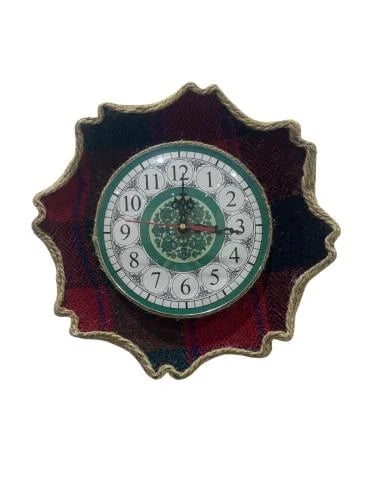 A ceramic wall clock