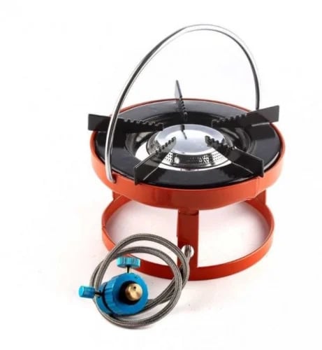 Travel stove with adapter