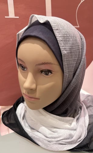 طرحه لف ( قطعتين) ابيض و اسود