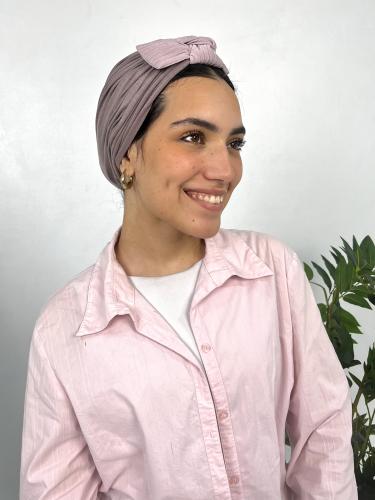 توربان فيونكه لون موف فاتح على رمادي