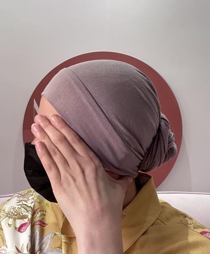 توربان متنوع لون موف على رمادي