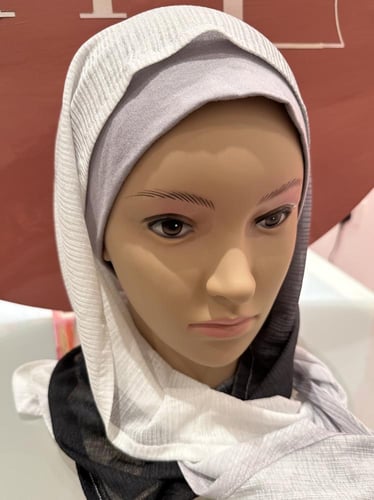 طرحه لف ( قطعتين) ابيض و اسود