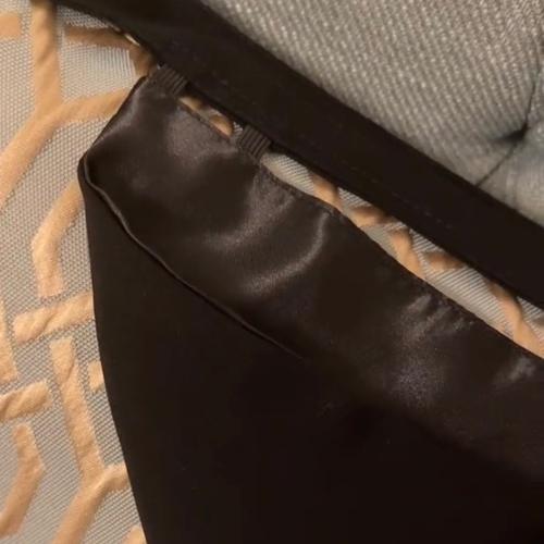 نقاب مبطن بحرير خطين (وسط)