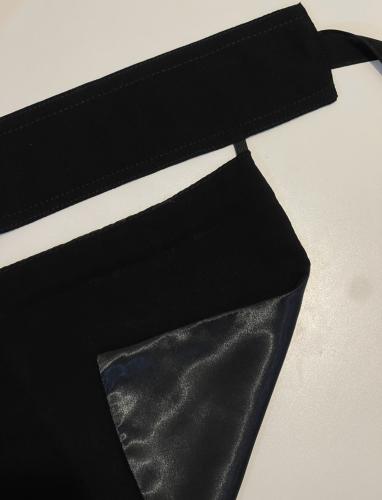 نقاب مبطن بحرير خط واحد ( طويل)