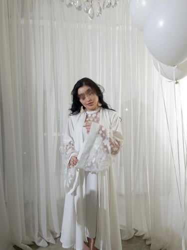 طقم ورود ( روب + فستان + سليبر )