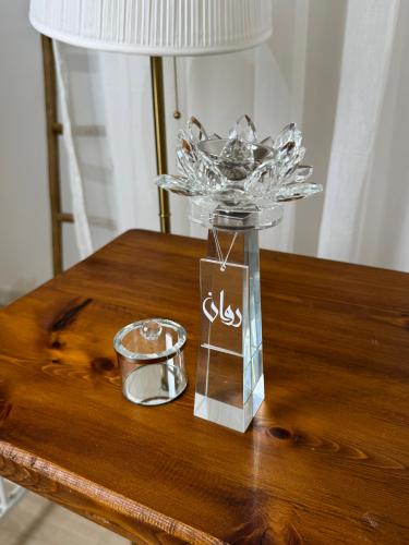 طقم كرستال وردة