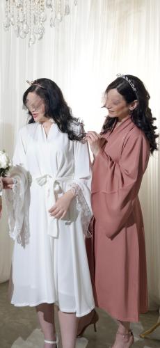 عرض الفخامه التوفيري ( ١ روب عروس ابيض + ٢ روب ملو...