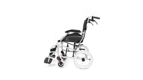 كرسي متحرك الومنيوم كفرات صغيرة Pluma