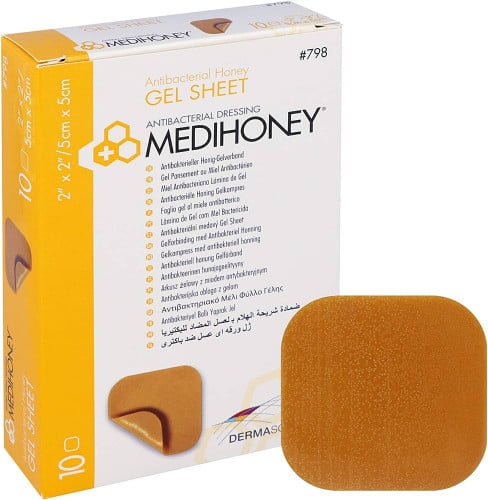 MEDIHONEY - ضمادات العسل لعلاج الجروح - علبة تحتوي...