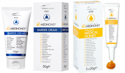 عسل طبي - علبتين تحتوي على 5 انبوبات MEDIHONEY + ك...