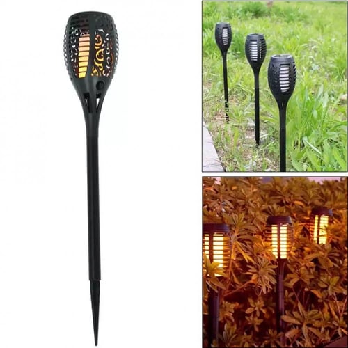 مصباح شعلة خارجي 96 LEDs مقاوم للماء بإضاءة وميض ا...