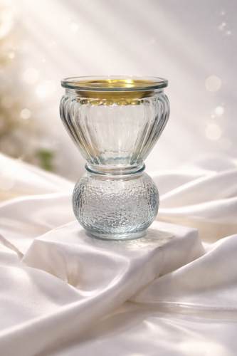 مبخرة زجاجية فاخرة بالتصميم الكريستالي