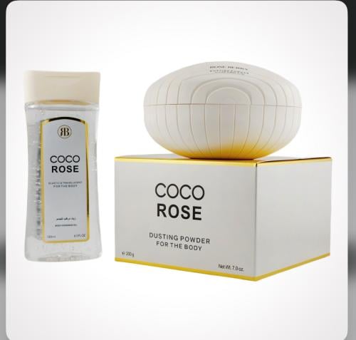 أفضل معطر للجسم | بكج COCO ROSE بودرة وزيت 2 في 1–...