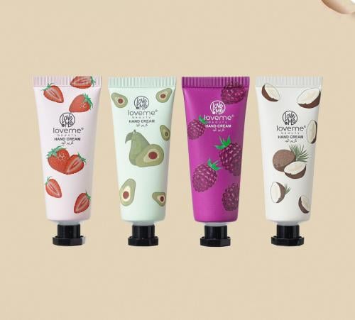 كريمات مرطبه لليد بنكهات متعدده ( توت- افوكادو - ف...