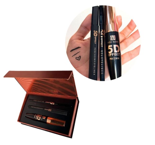 البكج الأساسي لكل طله بكج من 3 قطع- إيلاينر+كحل+مس...