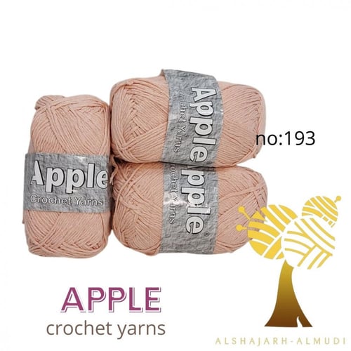 apple-crochet yarns - قطن التفاح