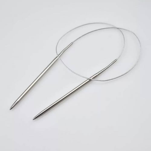 سنارة تريكو باسلك معدني مقاس 34سم