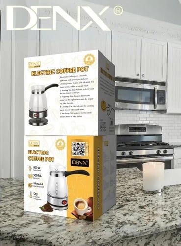 غلاية كهربائية للقهوة التركية بسعة 500 مل وتصميم أ...