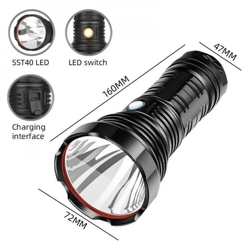 کشاف 360 كشاف ليد للرحلات ببطارية شحن واضاءة قوية...