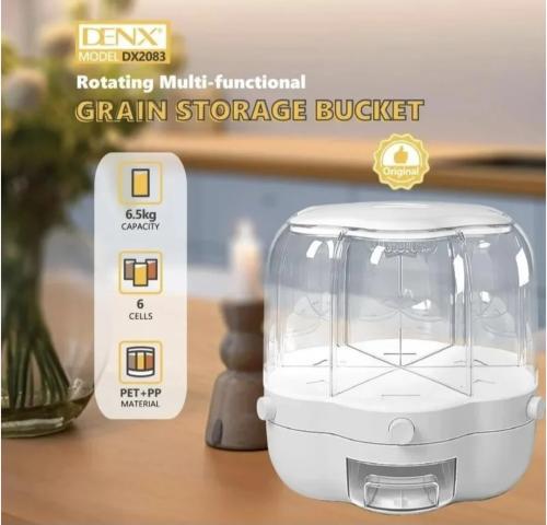 دلو تخزين الحبوب المحكم الإغلاق