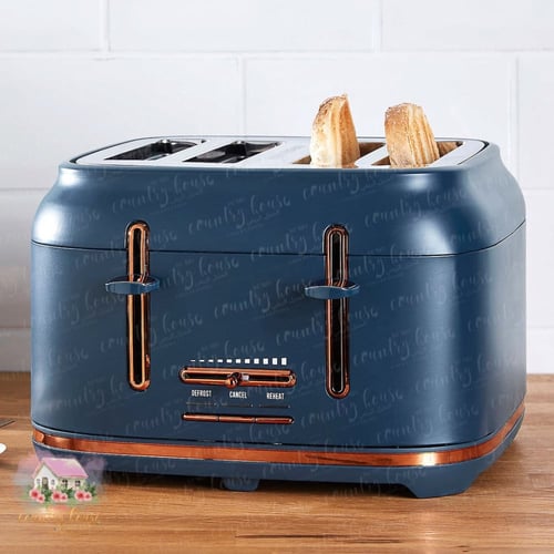 0627 توستر مميز بلون كحلي ونحاسي