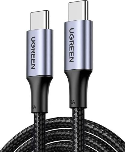 UGREEN تايب سي+تايب سي (2M) (60W) قماش