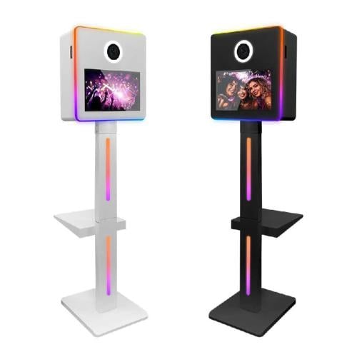 جهاز فوتوبوث بشاشة لمس بحجم 15.6 بوصة مع ستاند للط...