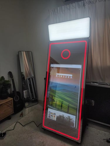 مرآة تصوير ذكية بحجم 65 بوصة وشاشة لمس 43 بوصة